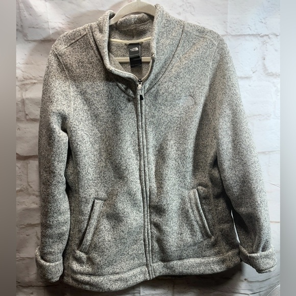 The North Face Jackets & Blazers - The North Face women’s zip up tan/gray‎ size XL
